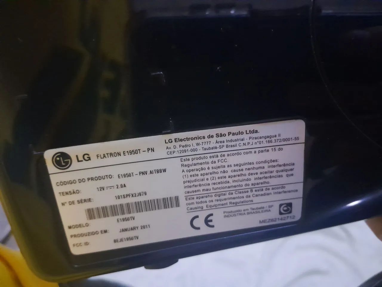 Monitor LG 18,5 Polegadas, Funcionando perfeitamente, acompanha fonte de energia R$ 120,00 - Foto 5