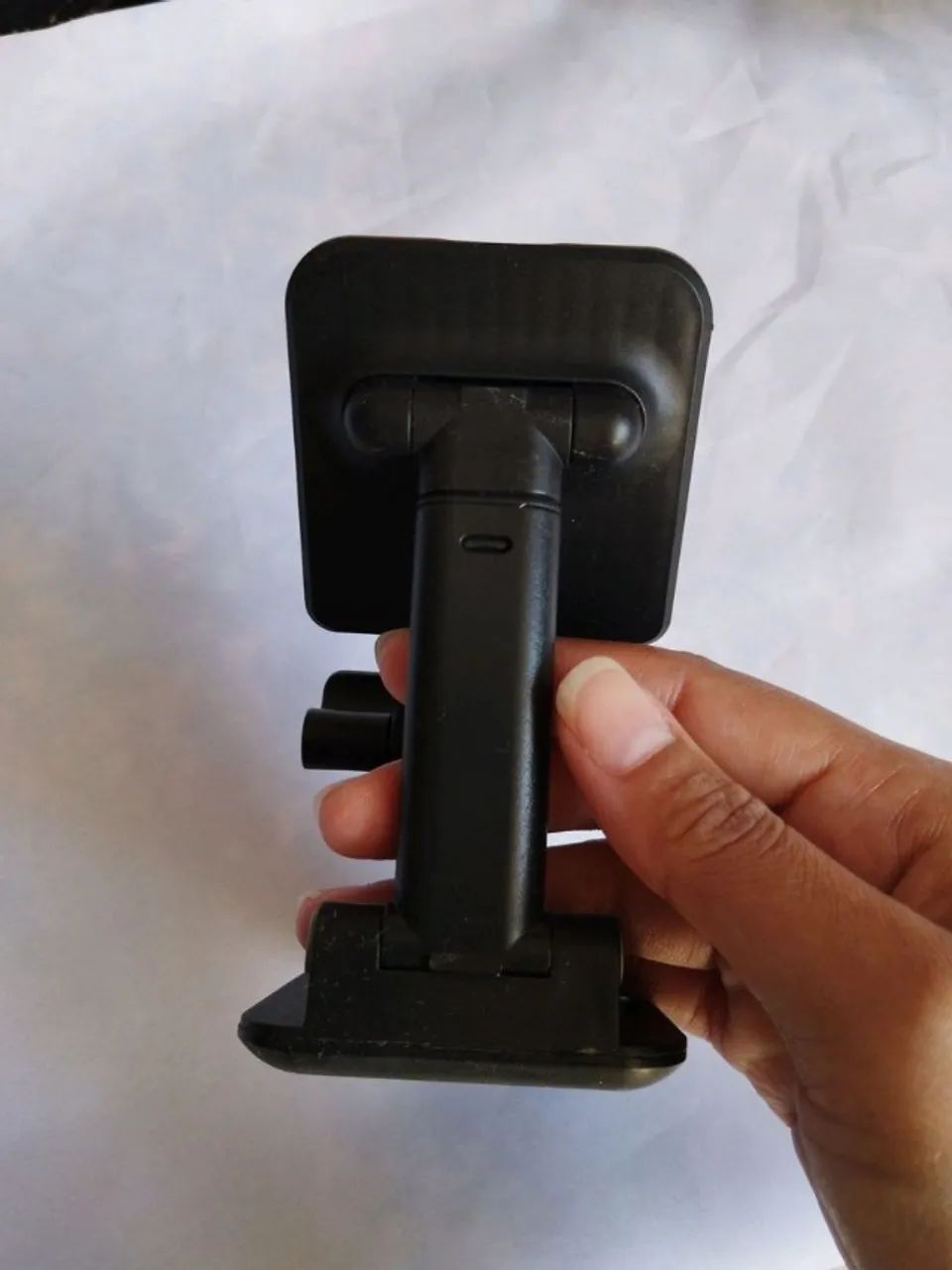 suporte de celular de mesa dobrável preto - Foto 5