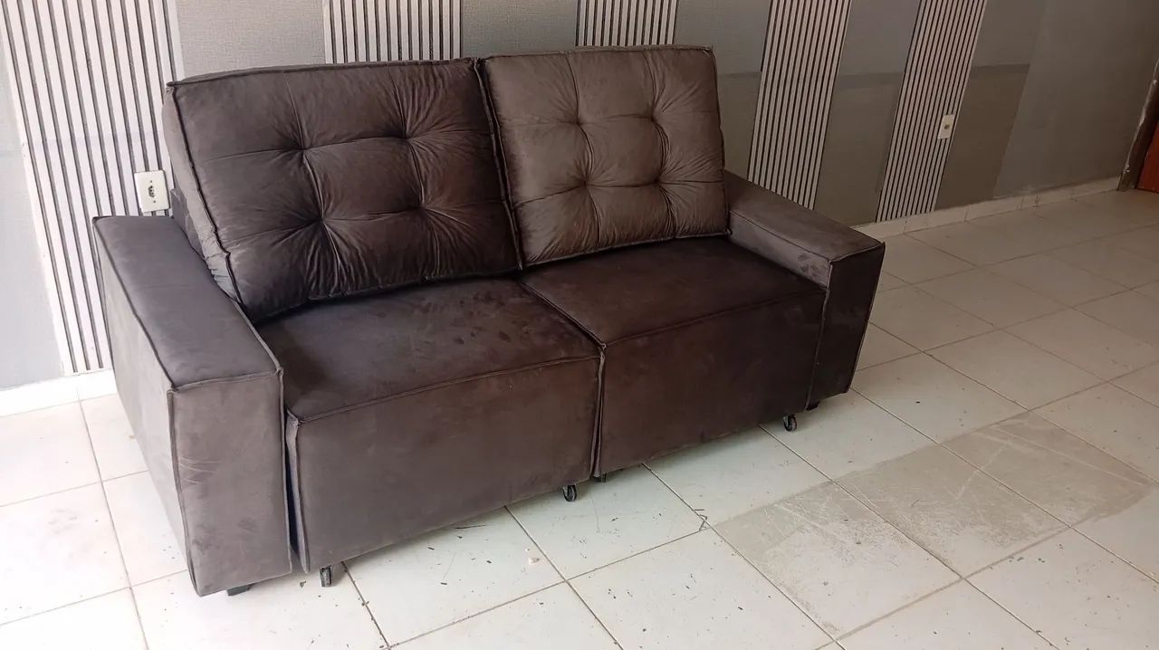 Sofá retratil novo 2 metros - Foto 4