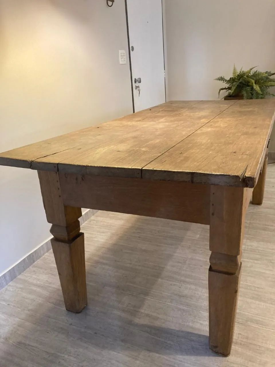 Mesa Antiga Madeira Maciça Rustica  - Foto 3
