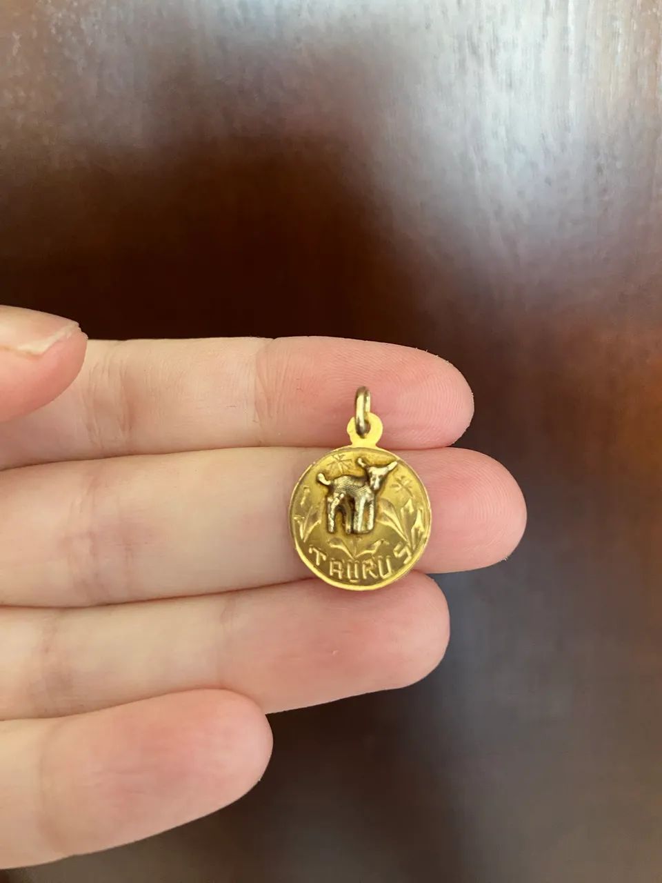 18K Pingente Touro Ouro 