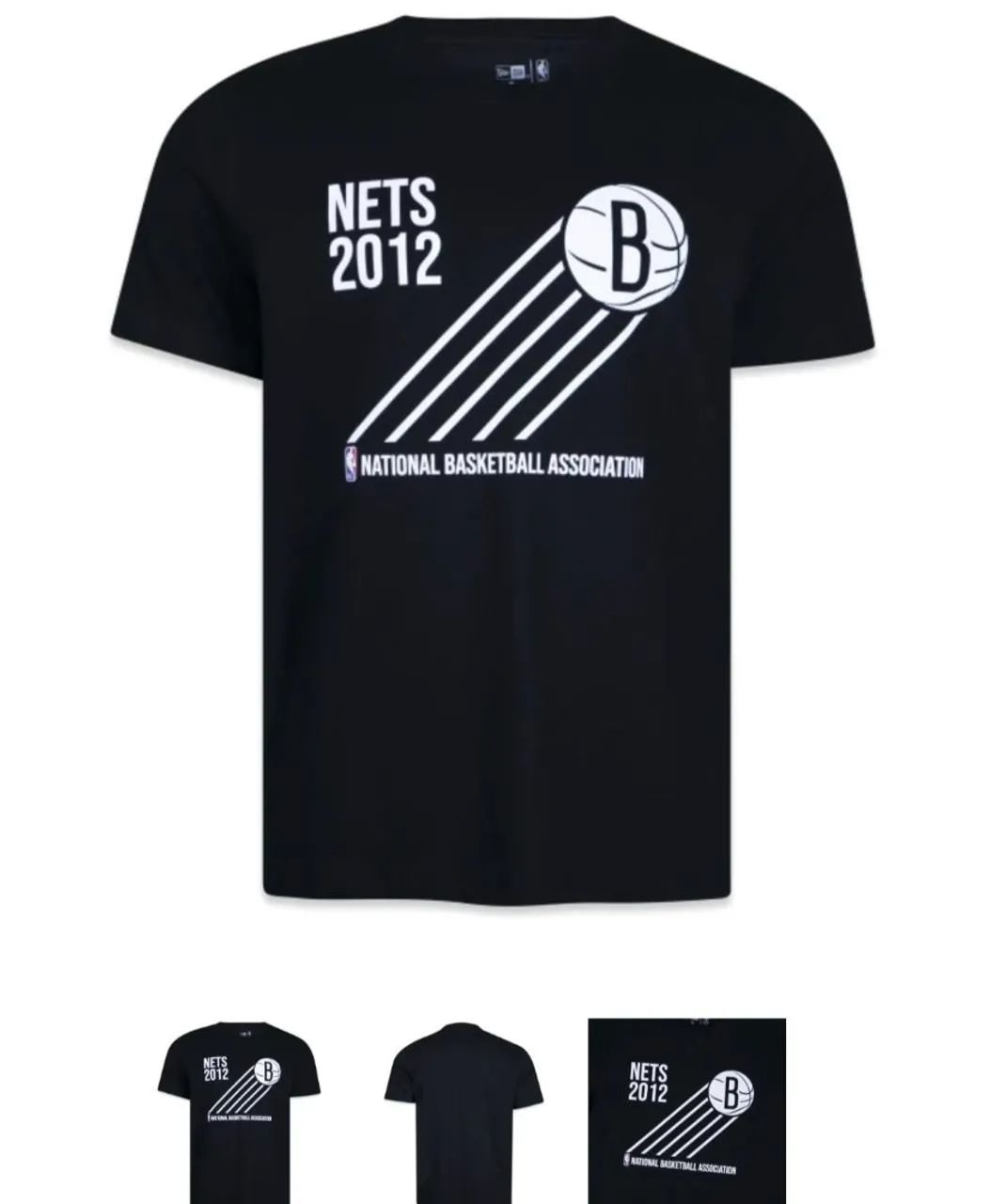 Camiseta NBA Brooklyn Nets Core Original/Nova Tam-GG - Foto 3
