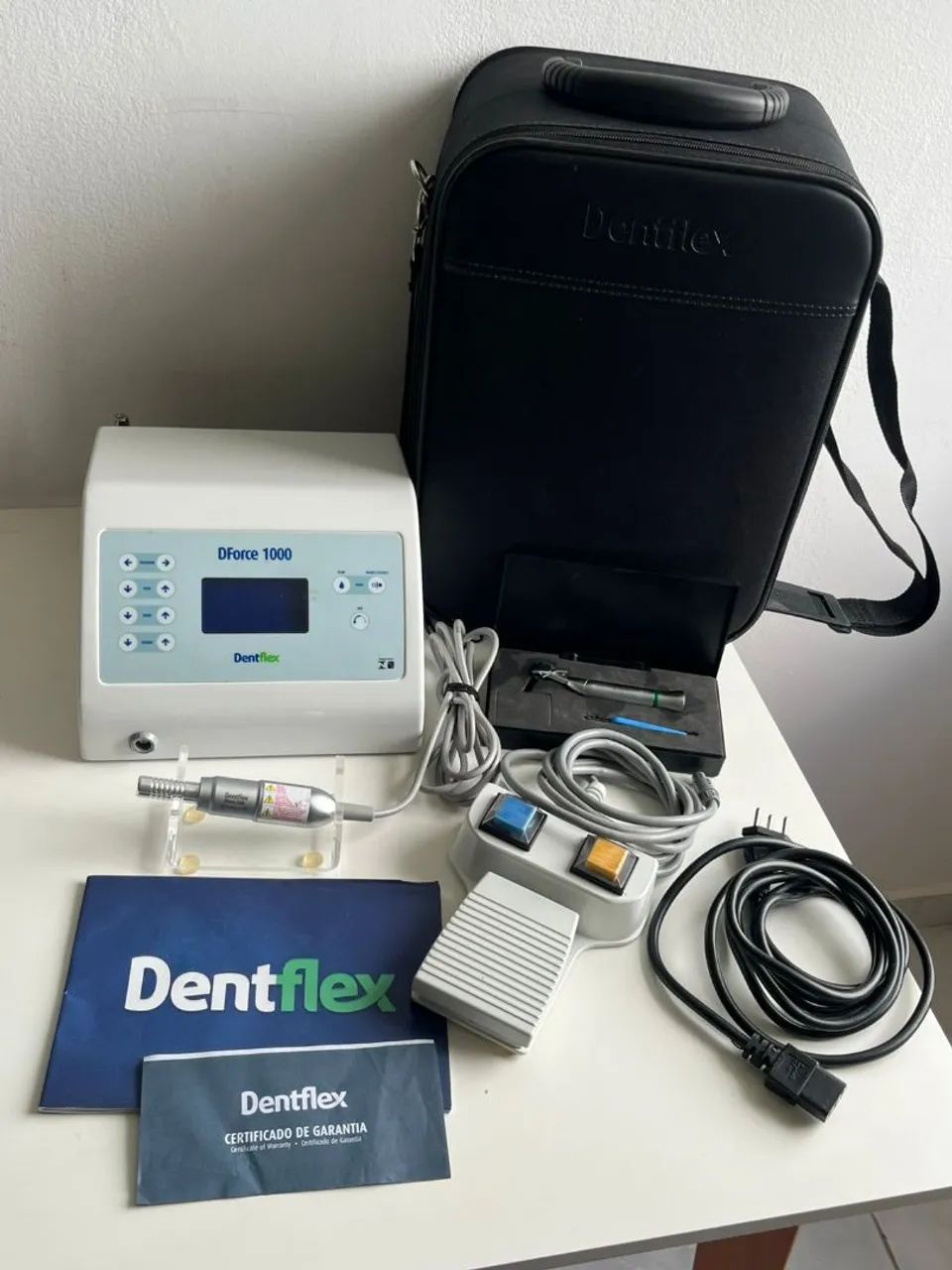 Motor DENTFLEX + contra ângulo + kit completo