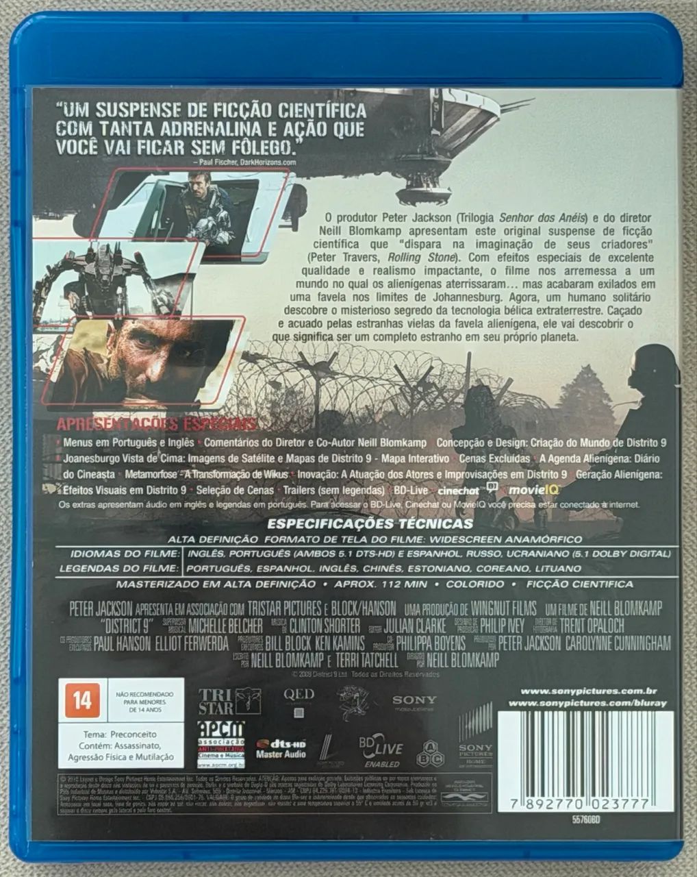 Blu-Ray Distrito 9 (original) - Foto 2