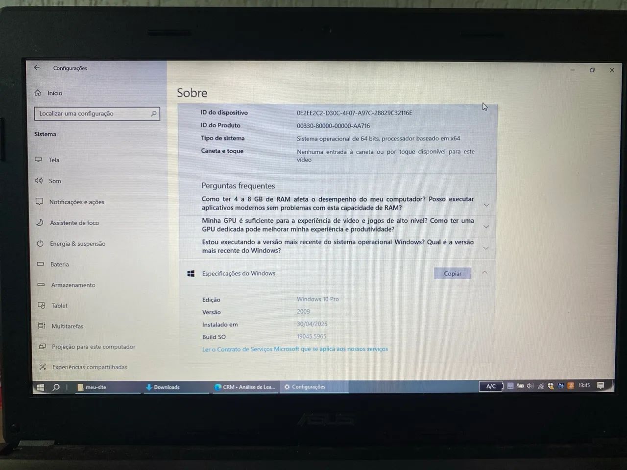 Notebook ASUS SSD 224GB | Ideal para estudos | Windows 10 Pro - Foto 3