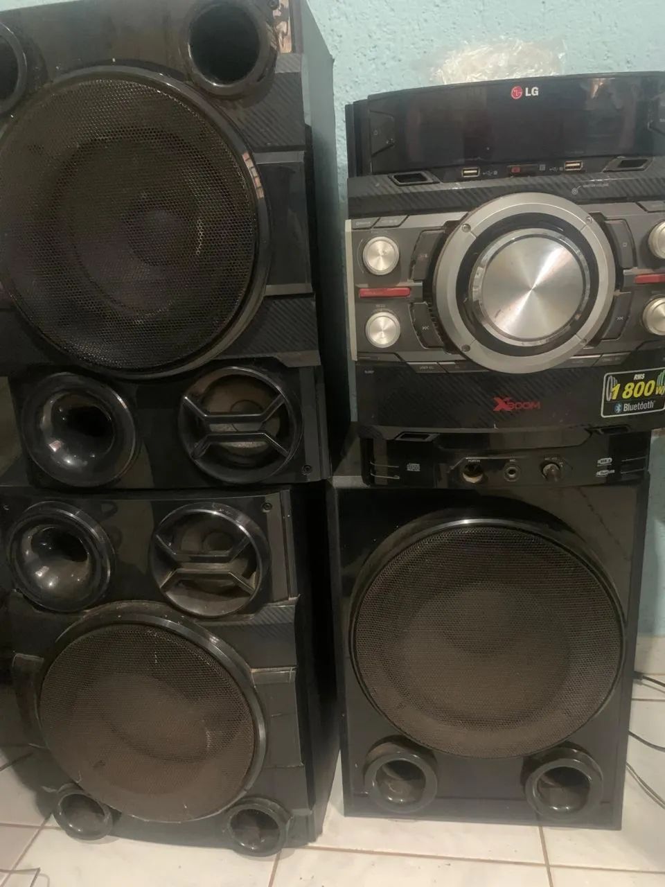 Aparelho de som LG- 1.800 W RMS- potente - Aparelhos de Som