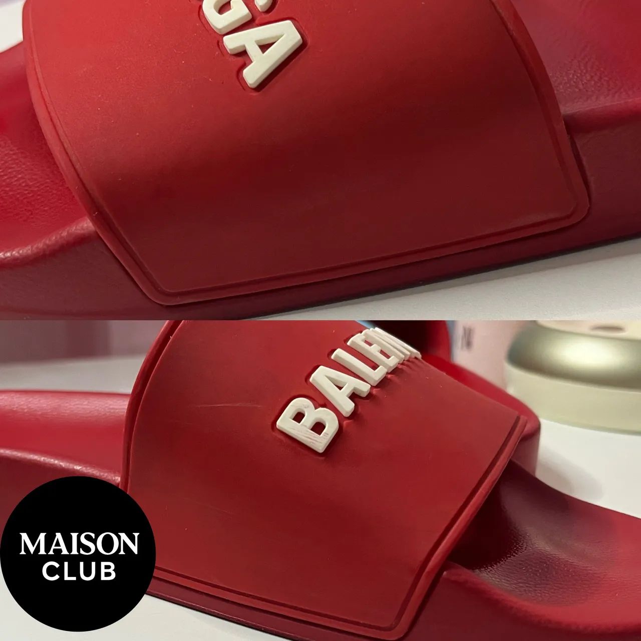 Slide Balenciaga Vermelho Original - Foto 4