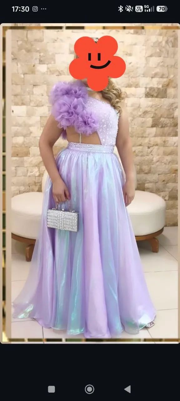 Vestido de Festa Lilas - Foto 4