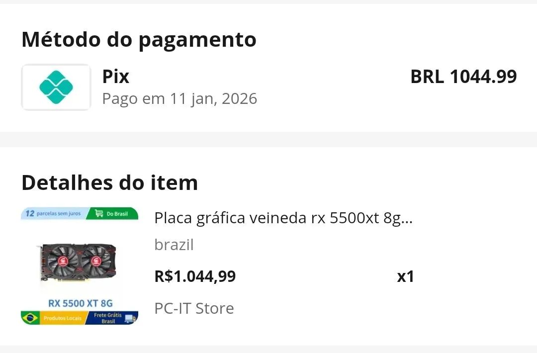 Placa de vídeo AMD RX 5500XT 8GB - Foto 4