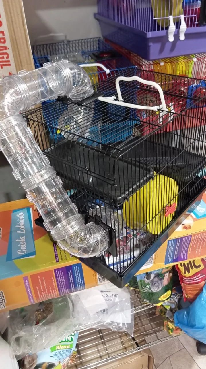 Gaiola com Tubos para hamster e roedores , a pronta entrega! - Foto 3
