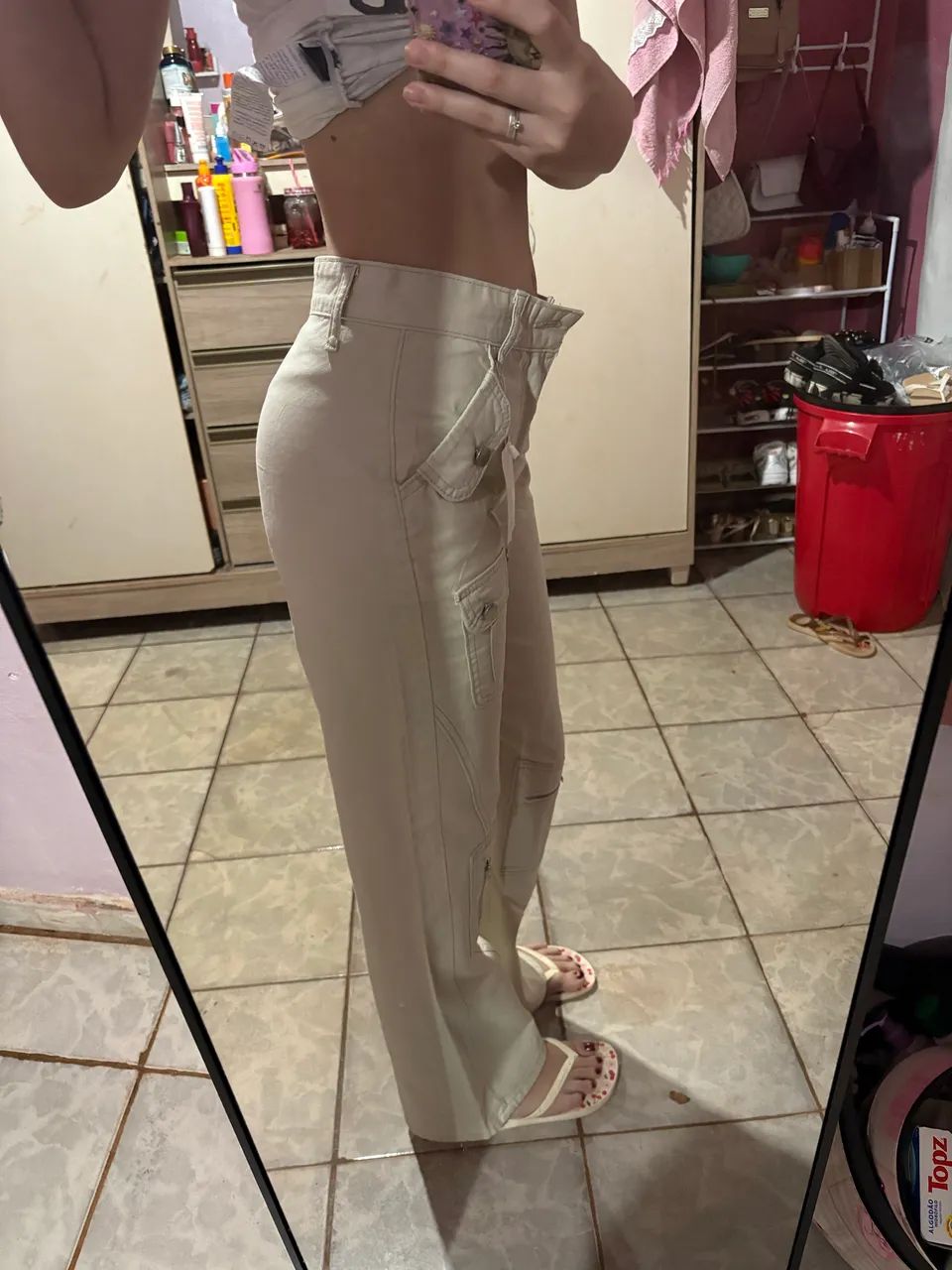 Calça nova, com etiqueta TAM 36/38 - Foto 2