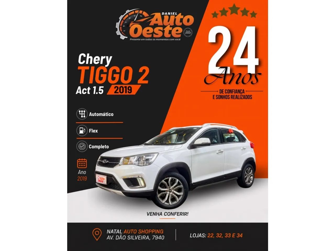 Chery Tiggo 2 ACT 1.5 16V Flex Aut.5p 2019