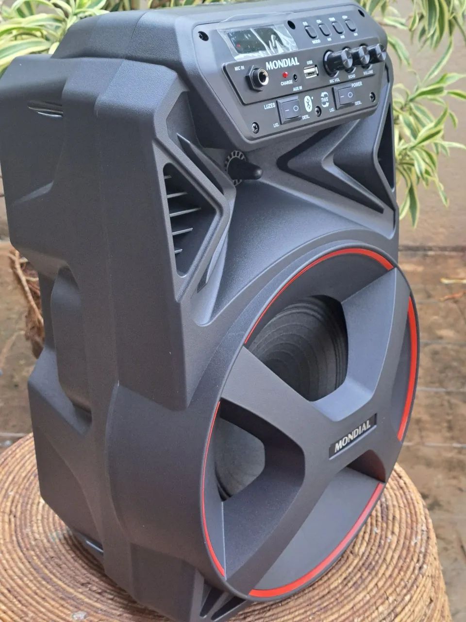 caixa de som mondial 250 w bluetooth tws + fm  + tws +usb  - Foto 4