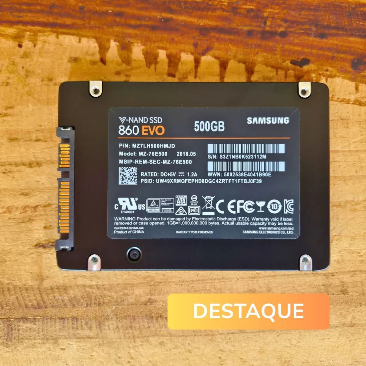 SSD Samsung 860 EVO 500GB SATA III 2.5 Polegadas para PC e Notebook - Foto 4