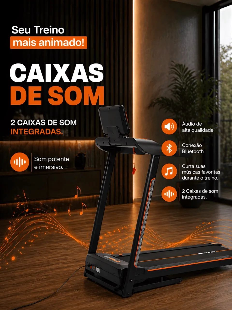 Esteira Smart Pace MegaGym - Foto 4