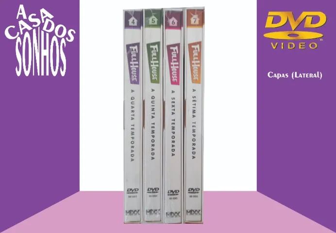 Lote Box DVD Full House - Três é Demais 4 Temporadas - 16 Discos