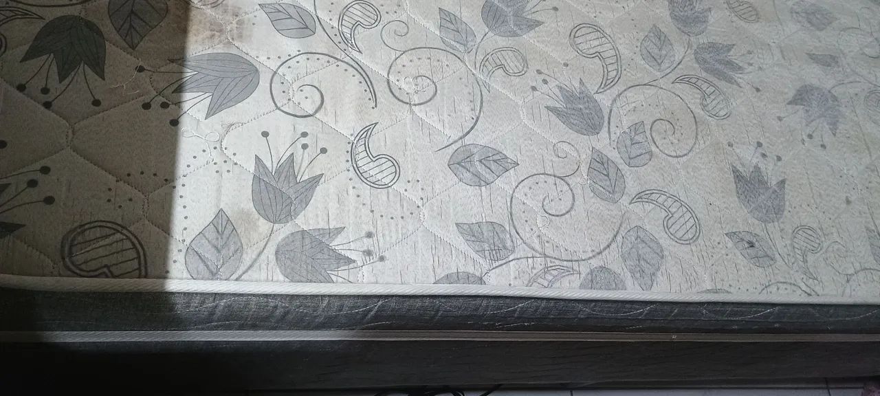 Cama box solteiro colchão acoplado NÃO ENTREGO - Foto 4