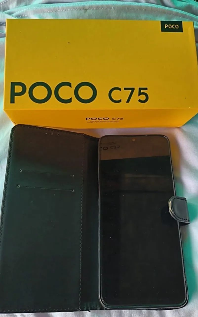 celular poco c75 com 256gb de armazenamento. aparelho usado em excelente estado - Foto 3