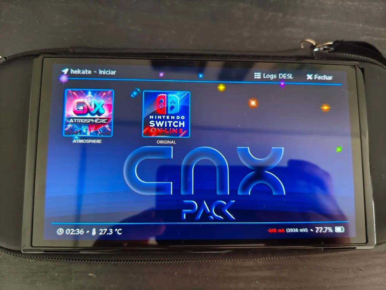 Nintendo switch OLED (Desbloqueado) Com estojo  - Foto 4