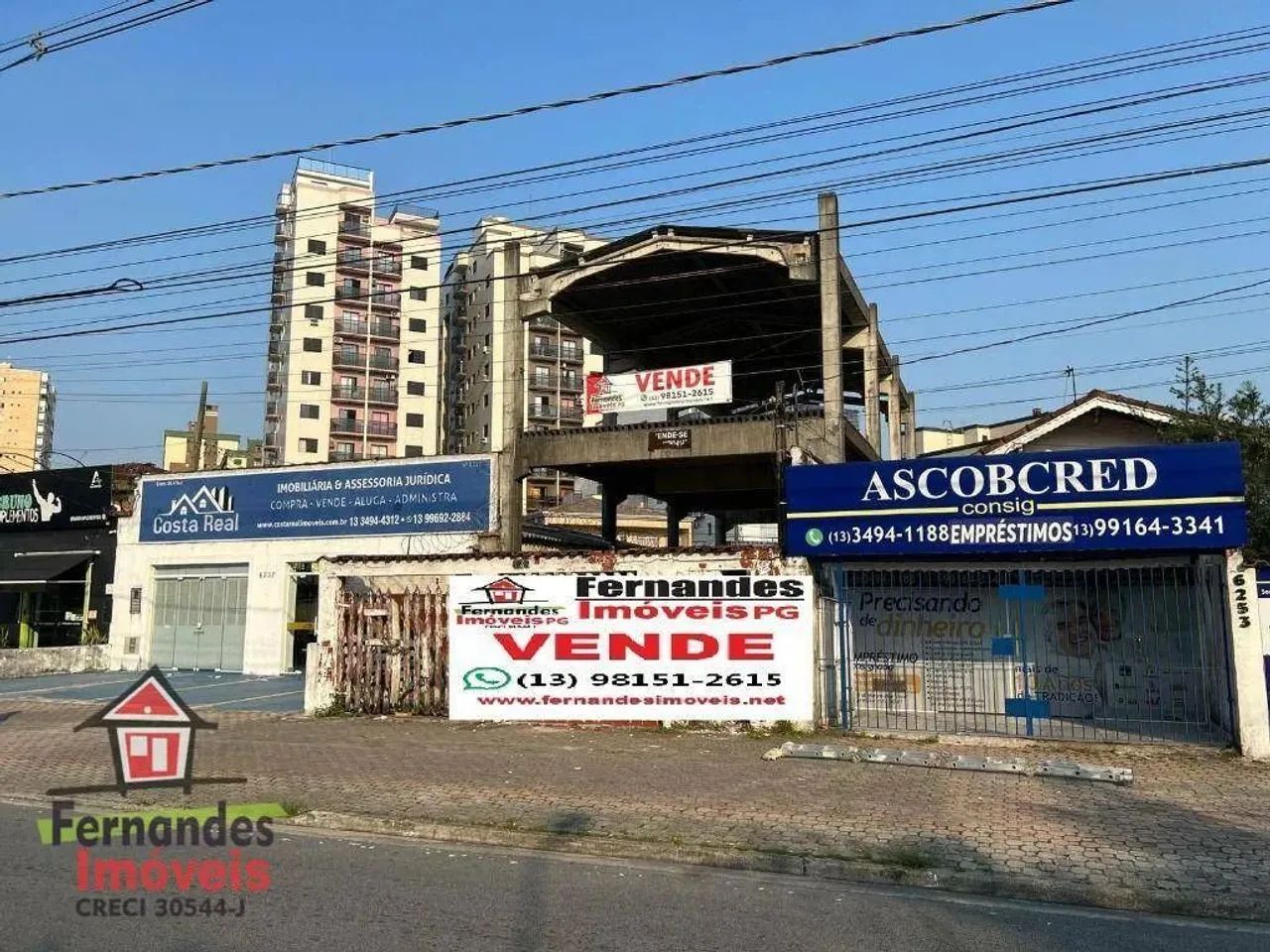 Terreno com galpão à venda na Avenida Kennedy 187 m² por R$ 1.500.000 Tupi Praia Grande SP