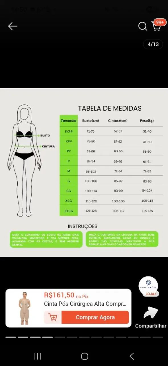 2 Cintas pós abdominoplastia  - Foto 3
