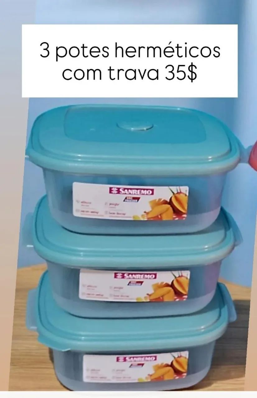Kit com 3 potes  - Foto 5