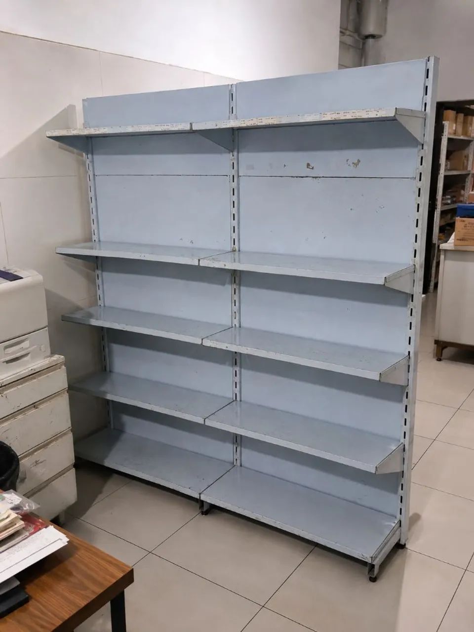 Prateleira de aço dupla para loja - Foto 3