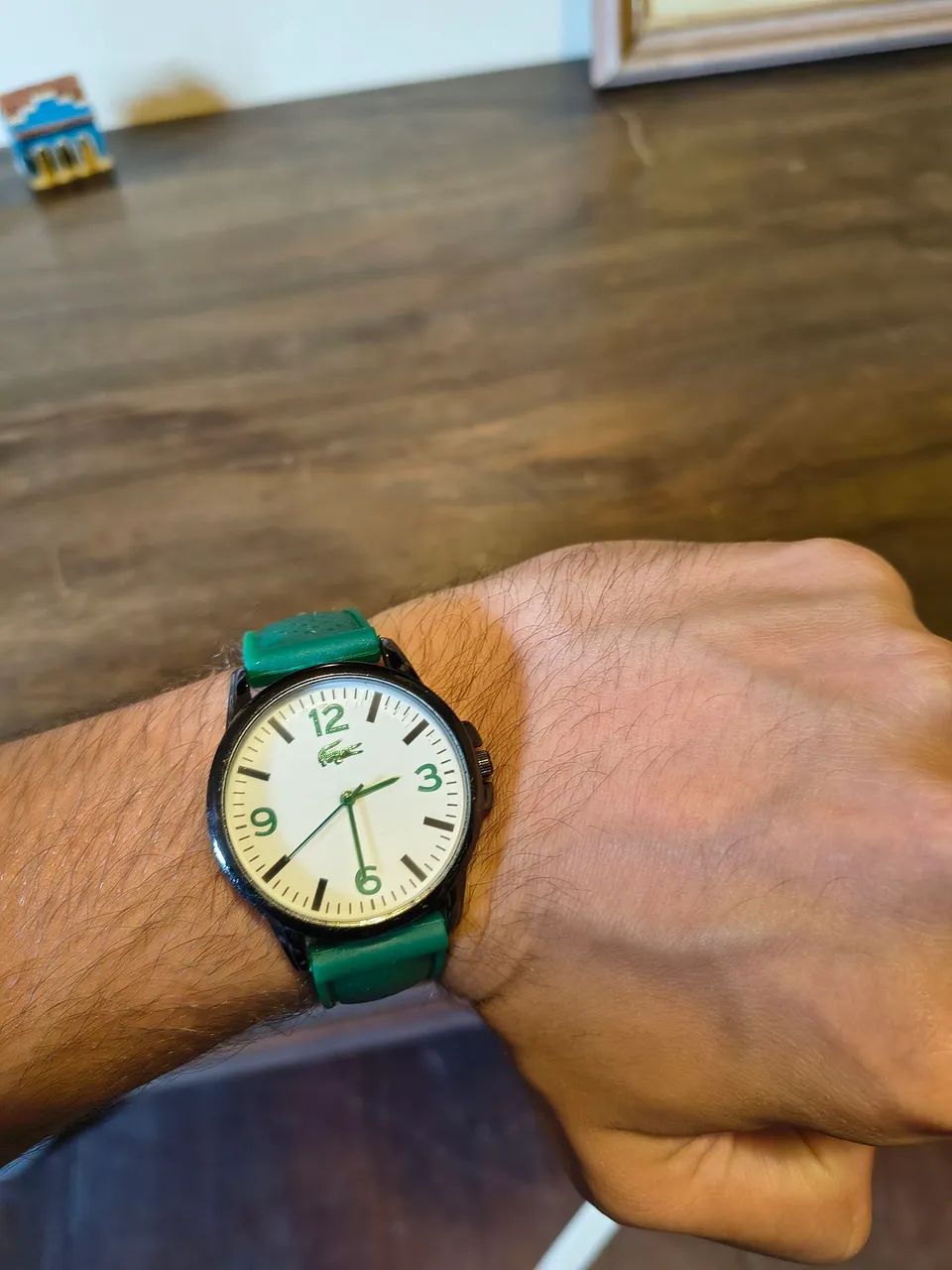 Relógio Lacoste Branco e verde 