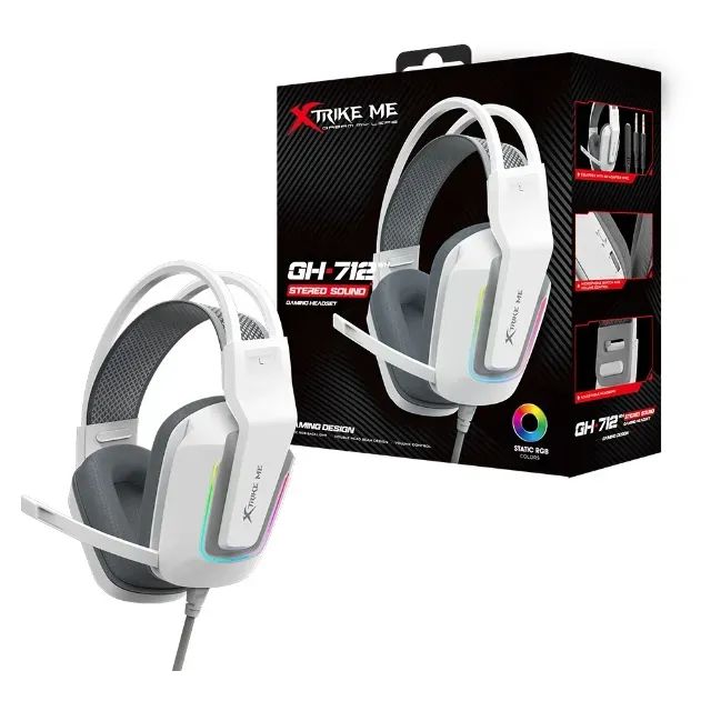 Headset Gamer Branco 7.1