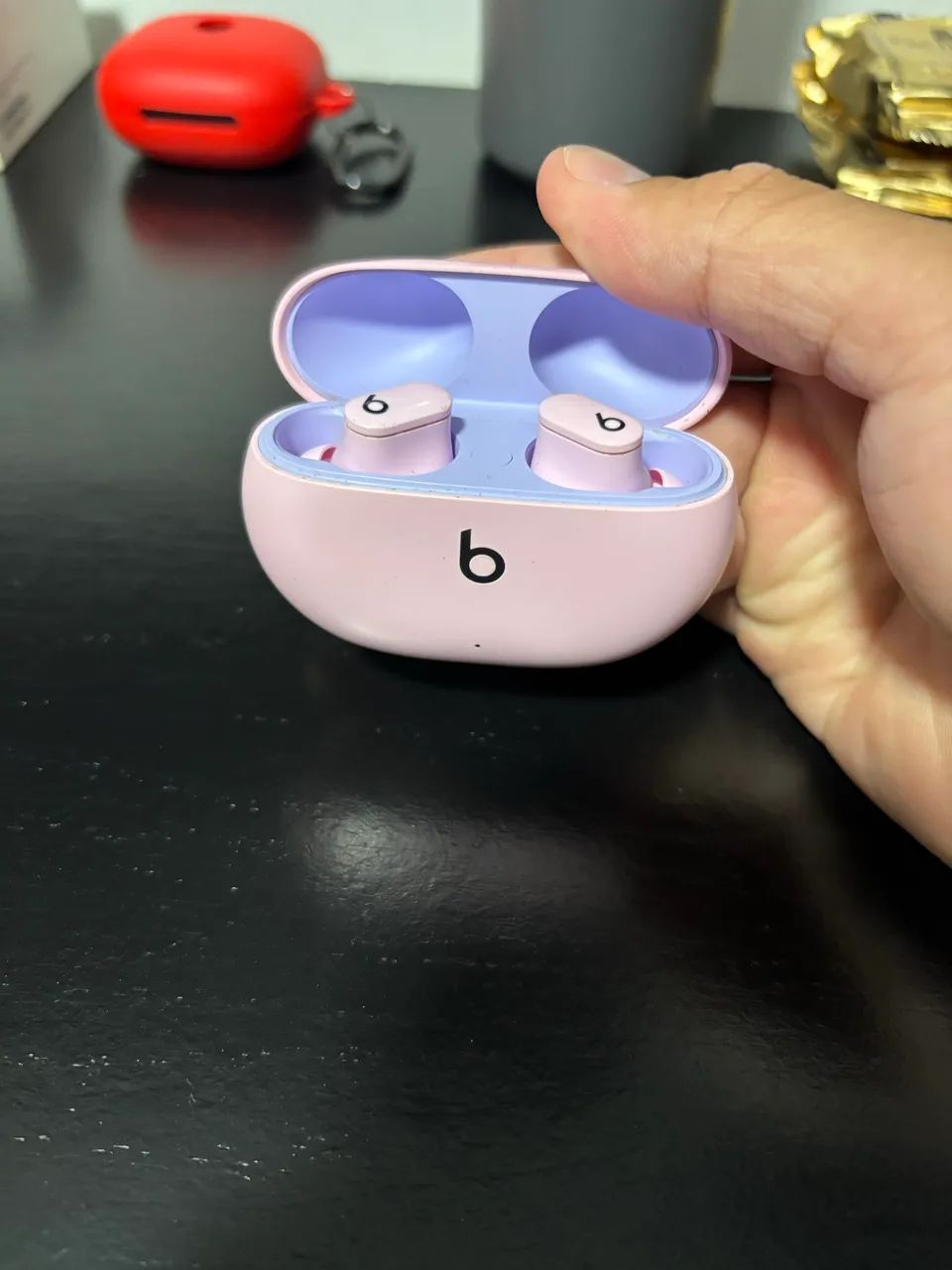 Fone Beats Studio Buds Bluetooth Rosa - Original e Impecável - Foto 3