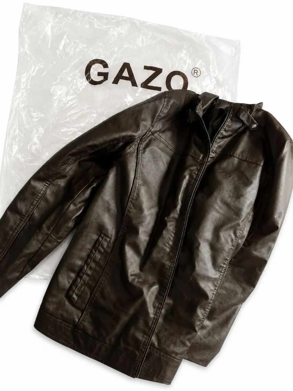JAQUETA COURO PU MASCULINA GG NOVA  - Foto 2
