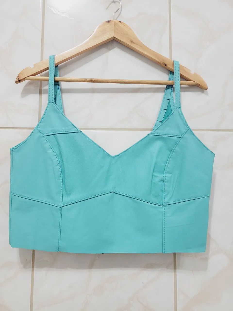 Blusa couro legítimo nova 