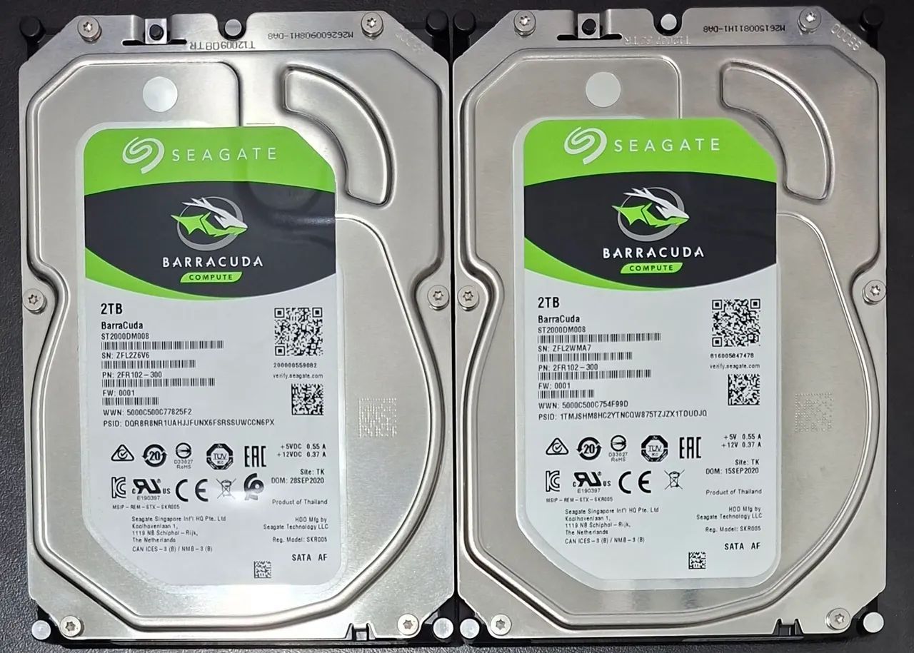 SEAGATE BARRACUDA 2TB  (DUAS UNIDADES) - Foto 2