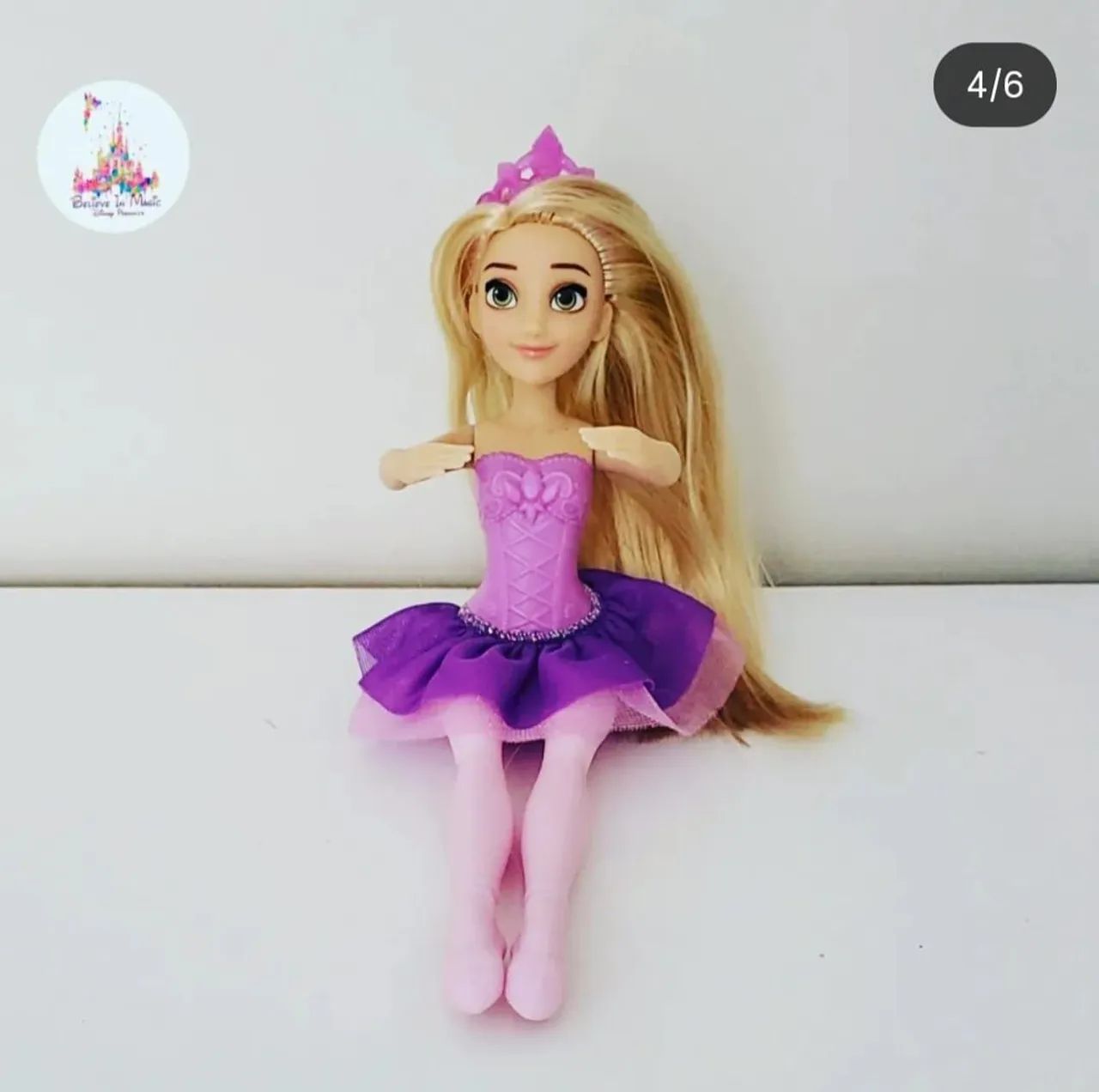 Bonecas Princesa Disney Bailarina Rapunzel e Ariel - Foto 3