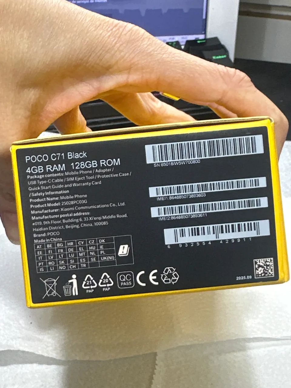 Celular Xiaomi Poco C71 Black 128GB - Foto 2