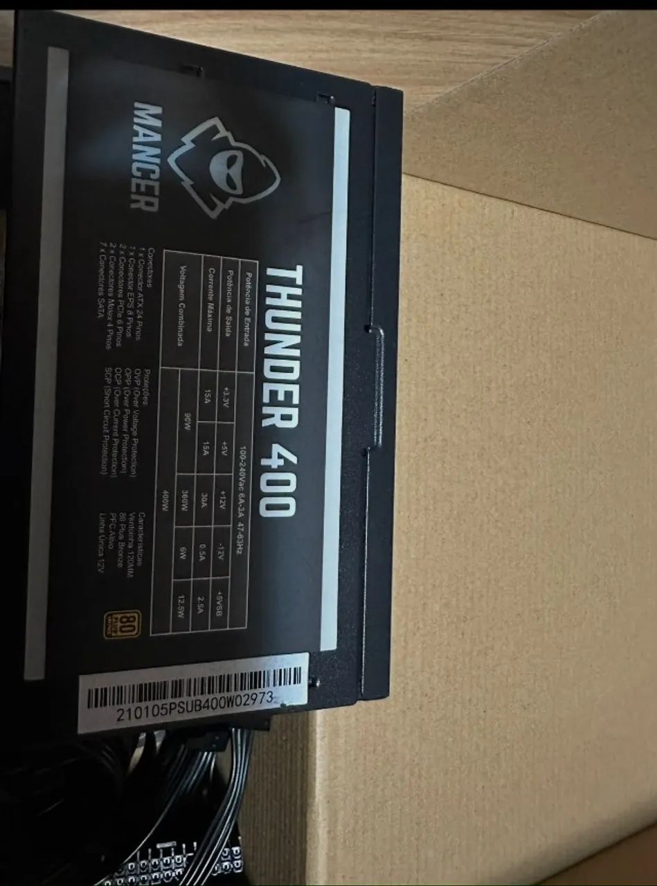 Fonte Mancer 400W 80 Plus Bronze - Foto 2