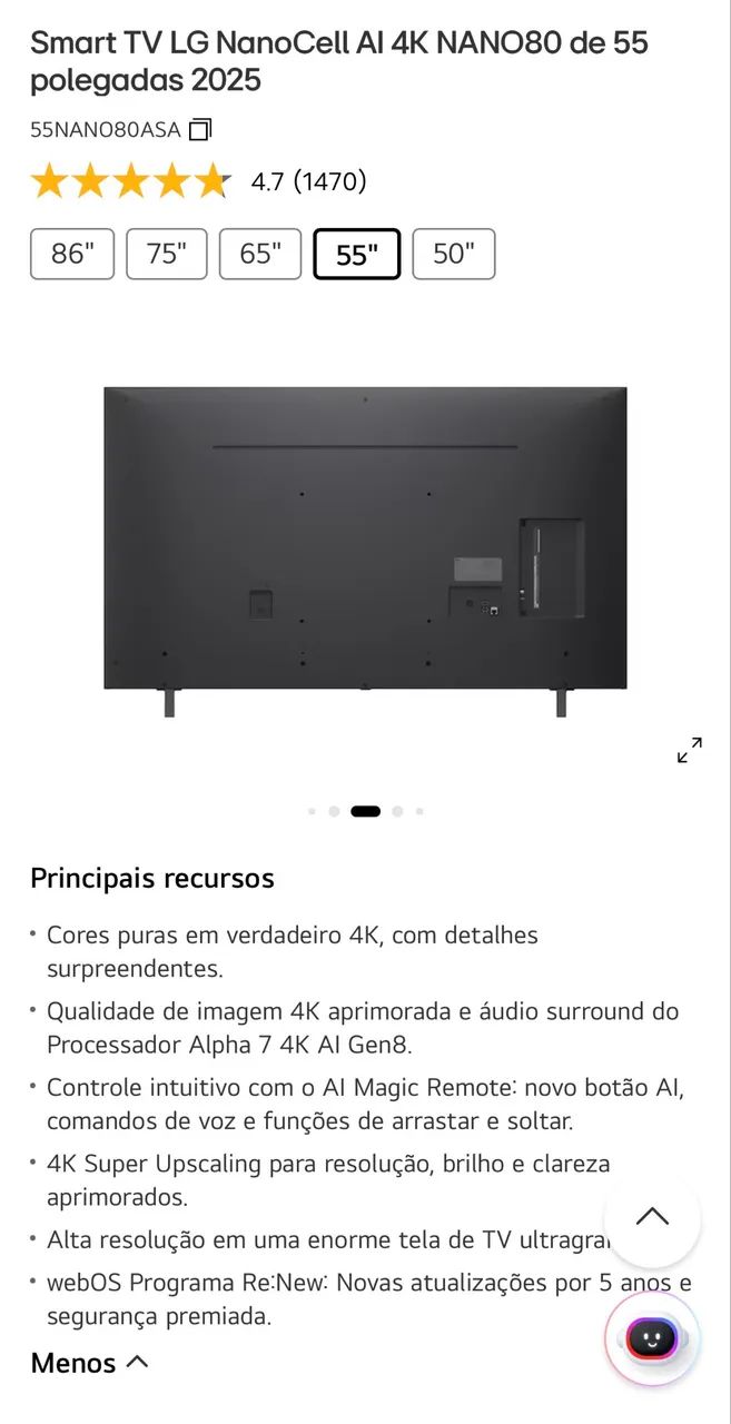 TV LG 55? Nano cell  - Foto 5