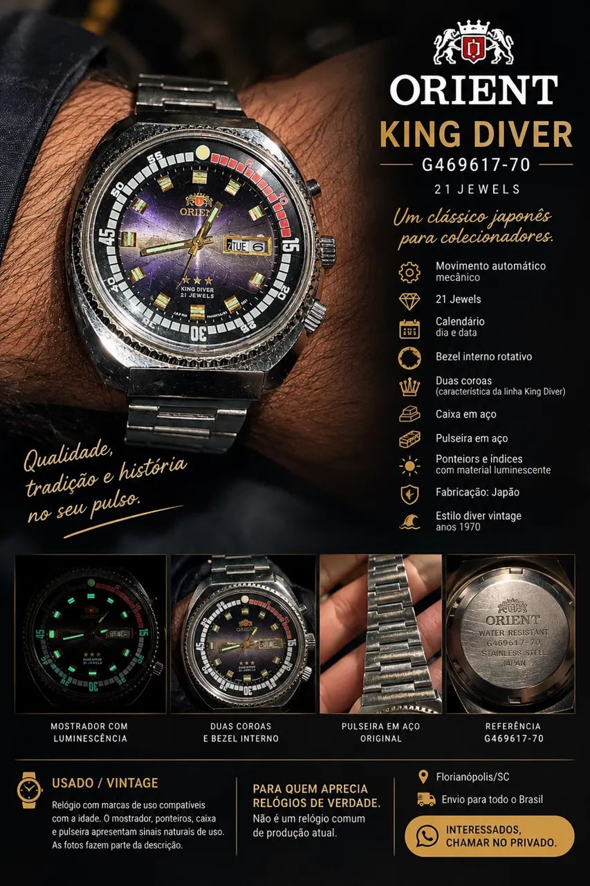 Orient King Diver vintage - Foto 4