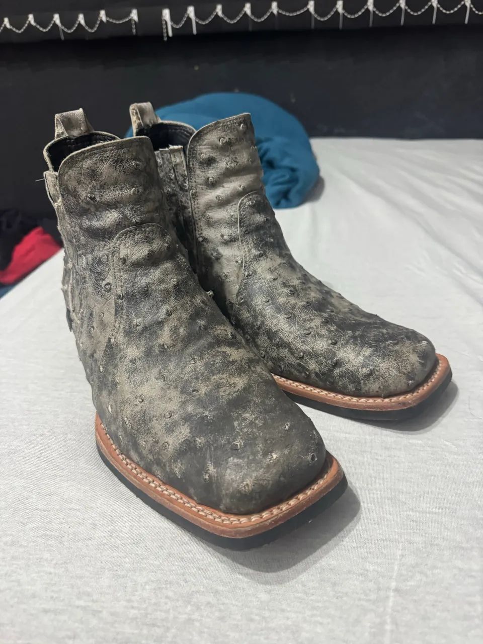 Bota couro de avestruz  - Foto 2