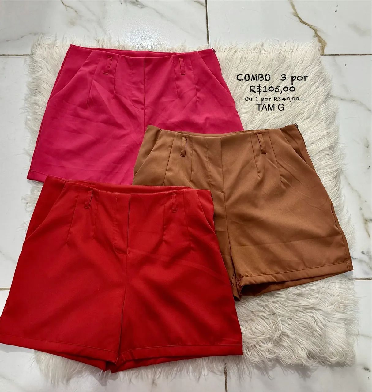 COMBO 3 SHORT ALFAIATARIA  - Foto 3