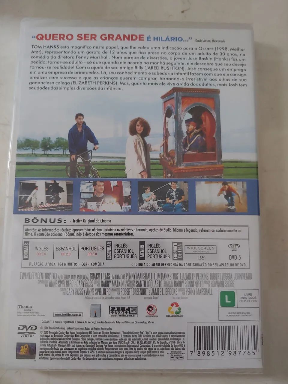 Dvd Quero Ser Grande - Tom Hanks - Foto 2
