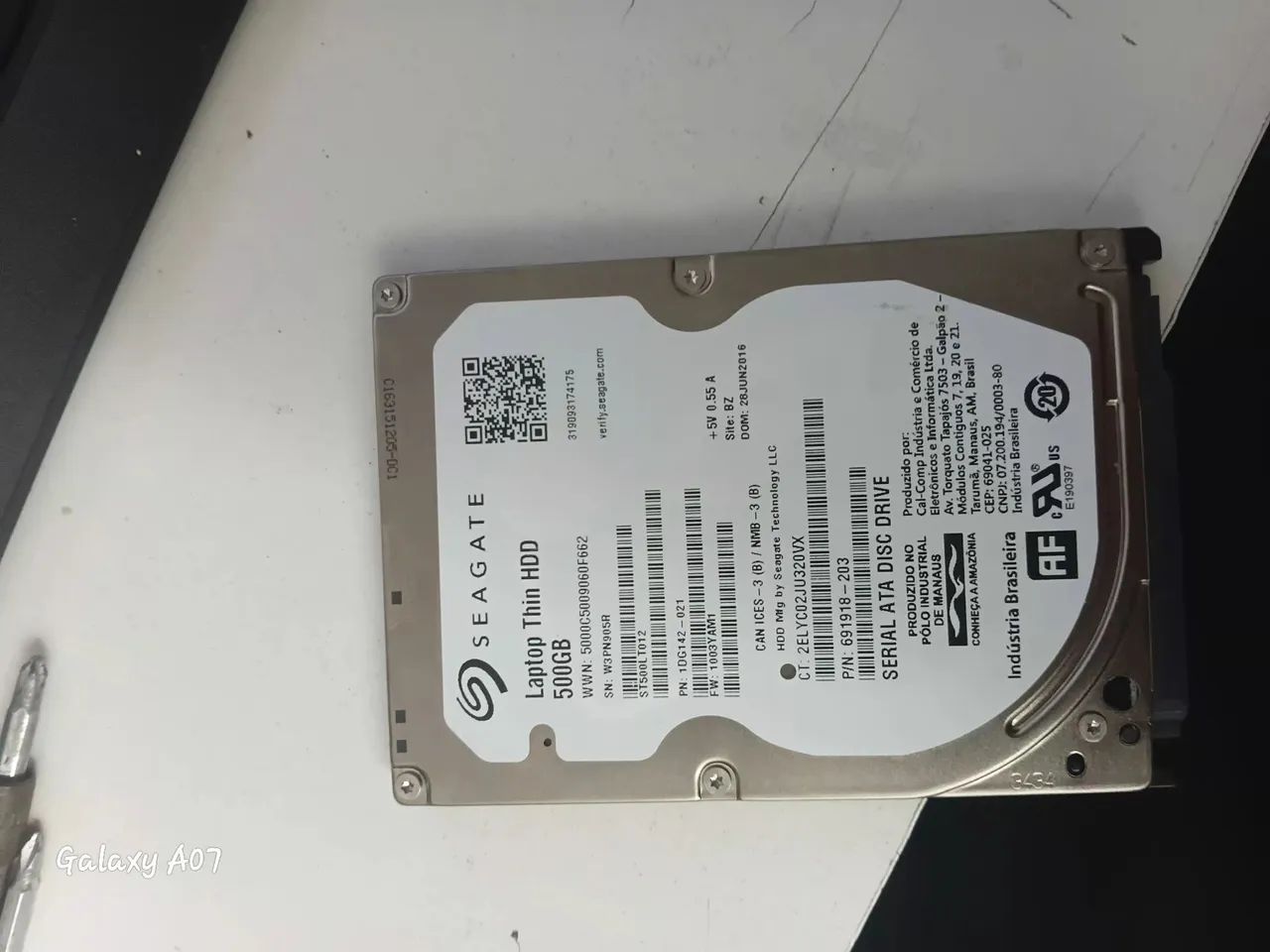 Hd de notebook 500gb 