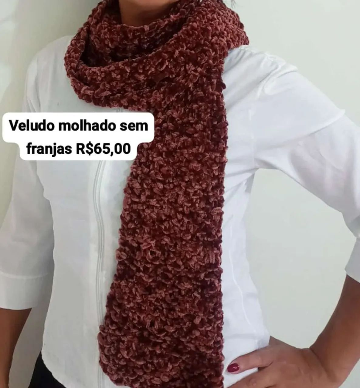 Cachecóis de tricô ? novos 