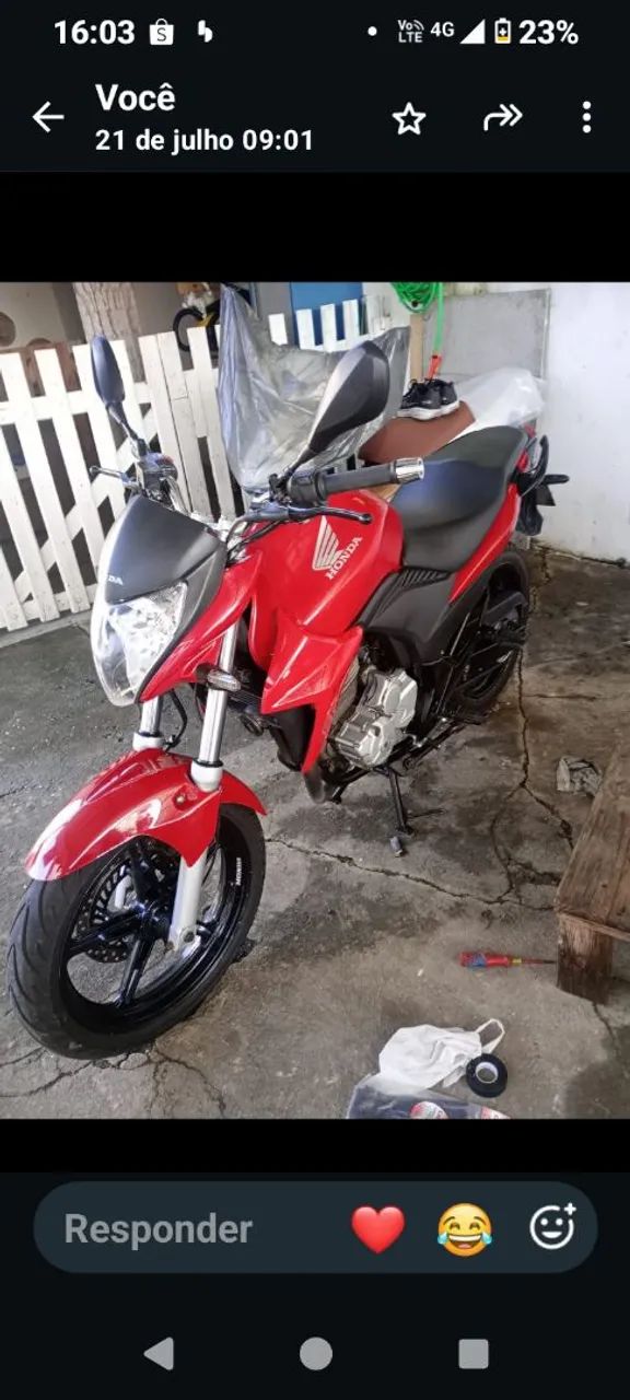 CB 300R 2010 2011 carenagem 10% nova  - Foto 3