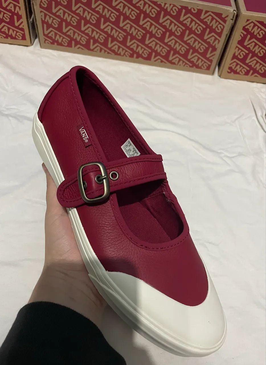 Mary Jane bordô, 38, vans original - Foto 3