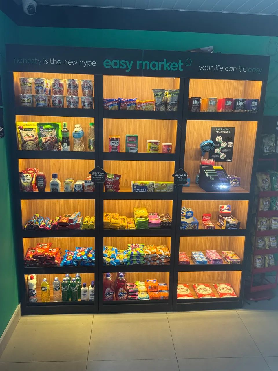 Venda de equipamentos de mercado 