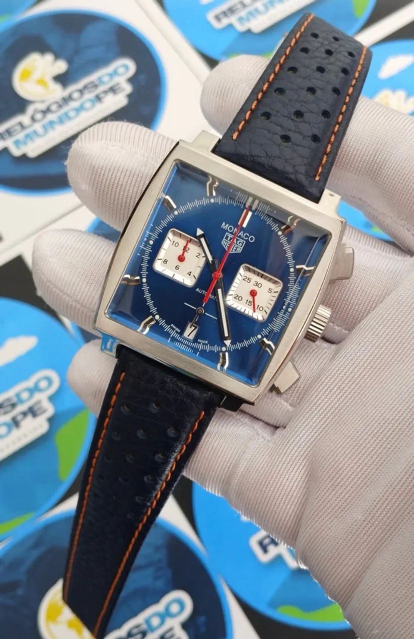 RELÓGIO TG MOCACO AZUL CHNOGRAPH  - Foto 2