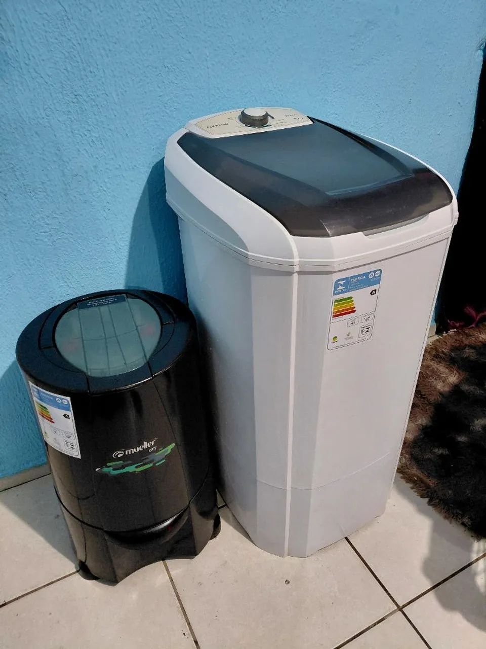 Máquina de lavar e centrífuga Entrego 
