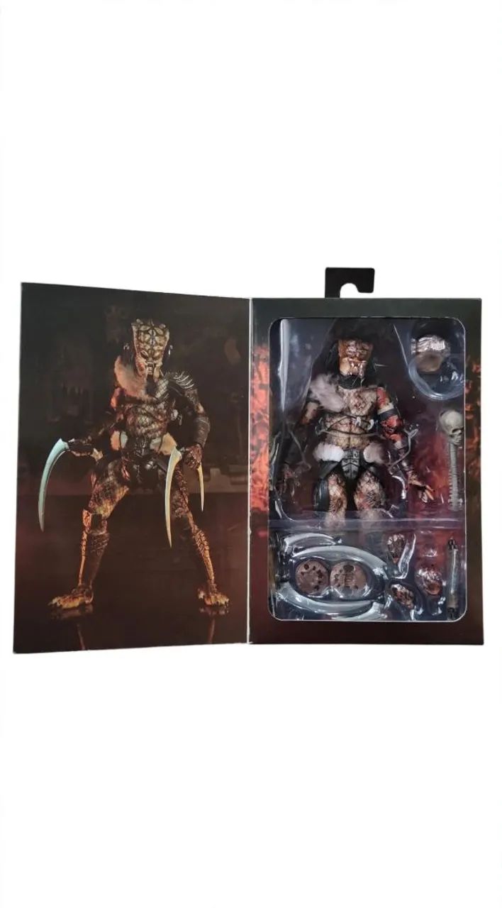 Boneco predador Predator 2 Ultimate Snake Predator NECA 18cm articulado com acessórios  - Foto 2