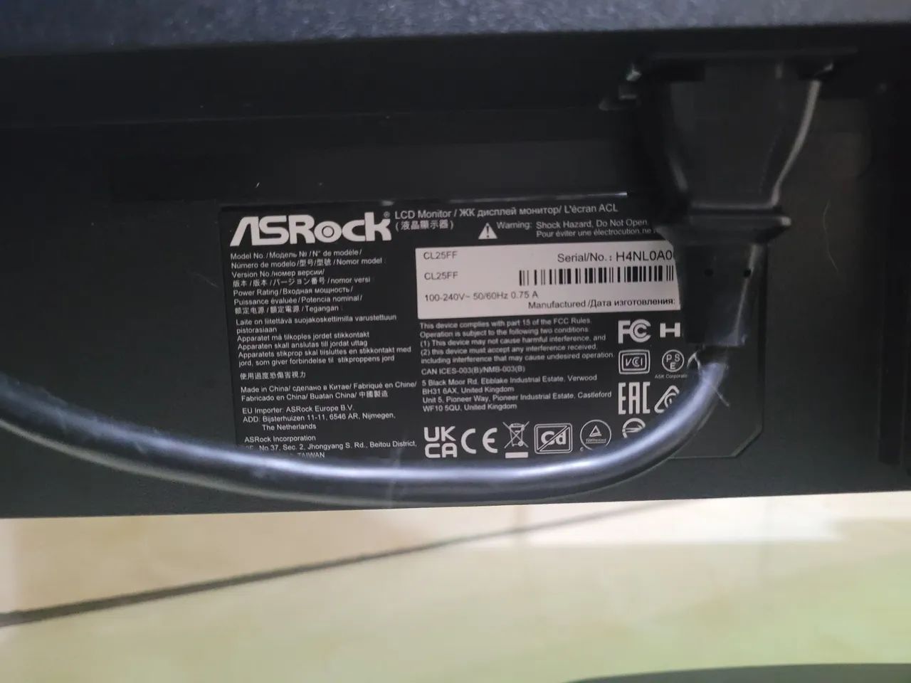 SRock 24,5 - Full HD HDMI - Usado - Foto 3